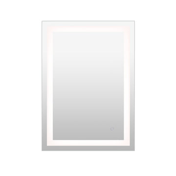 Remy Rectangular Frameless Anti-Fog Aluminum Front-lit Tri-color LED Bathroom Vanity Mirror with Smart Touch Control - JONATHAN Y